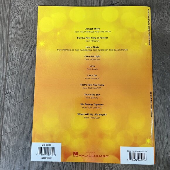 Contemporary Disney Solos Beginning Piano Solo Music 2nd Edition Hal Leonard - Picture 3 of 5